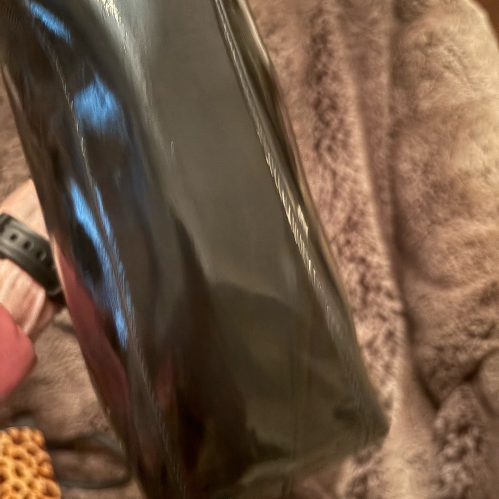 Coach Black Patent petite tote - Picture 4 of 13